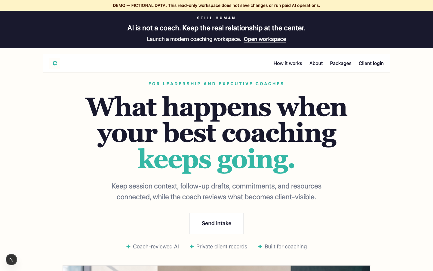 Coaching Template preview