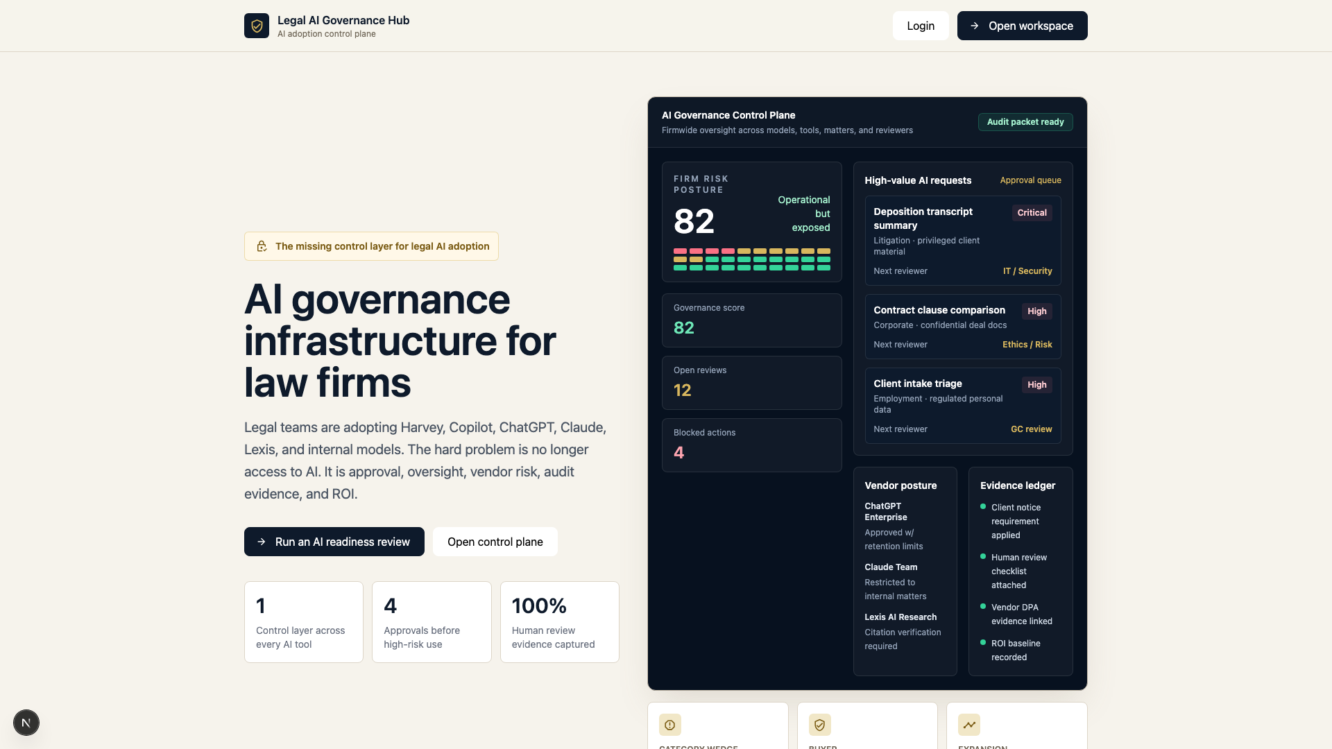 Legal AI Governance Hub preview