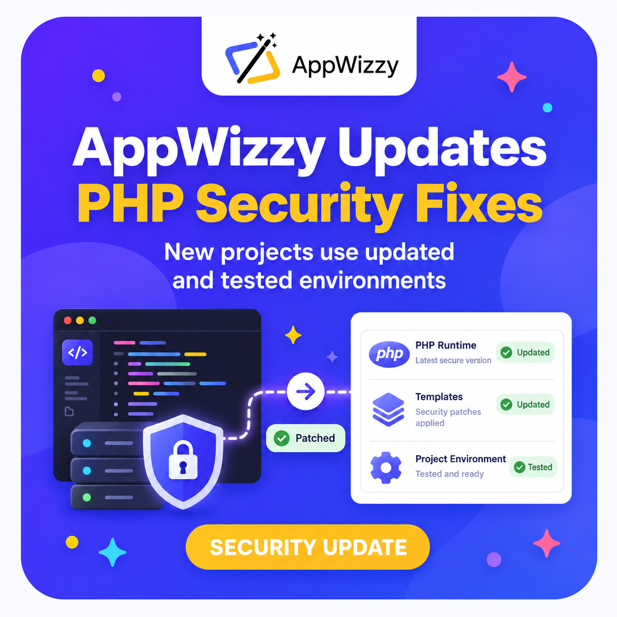 Keeping AppWizzy Templates Up-to-Date with PHP Security Fixes